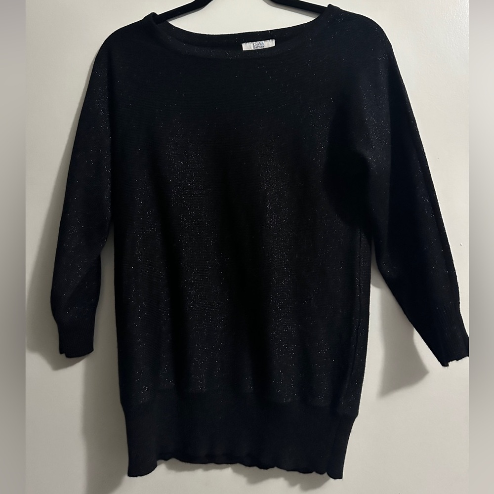 Black glitter sweater
